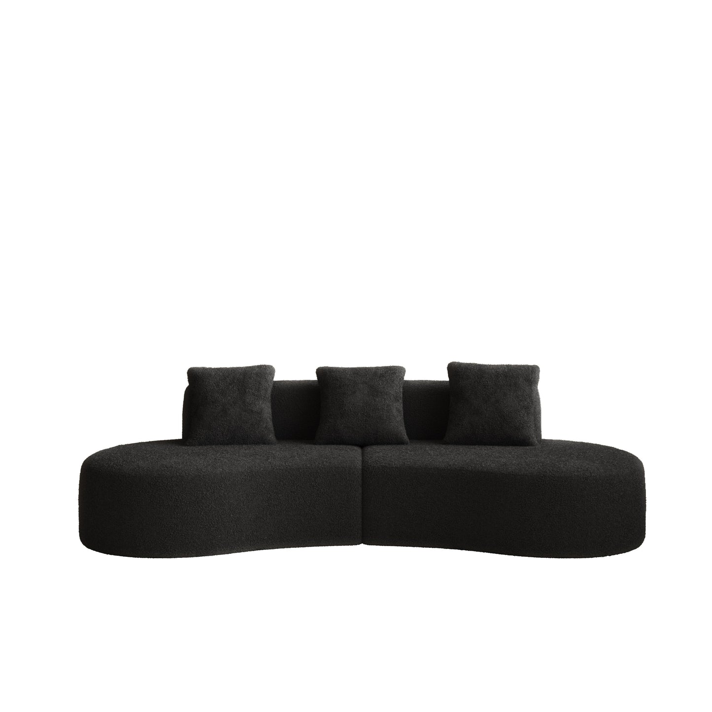 Canapé 5 places en velours moderne pour salon, chambre, bureau et appartement