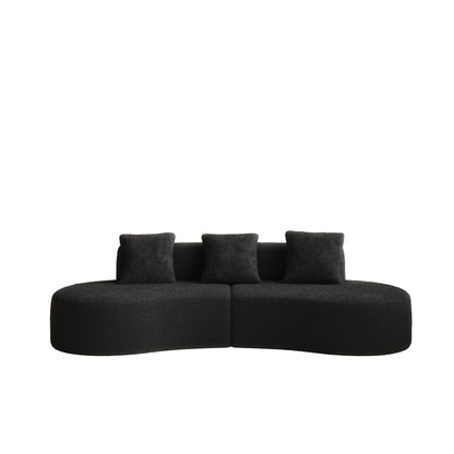 Canapé 5 places en velours moderne pour salon, chambre, bureau et appartement