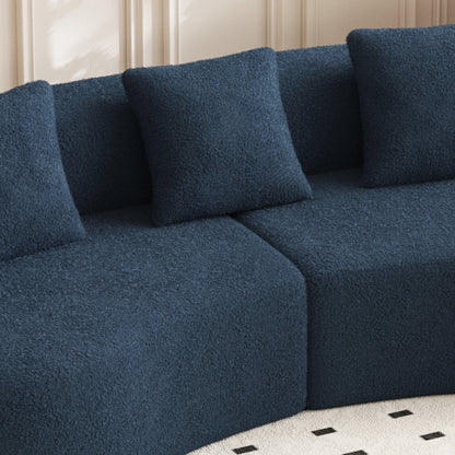 Canapé 5 places en velours moderne pour salon, chambre, bureau et appartement