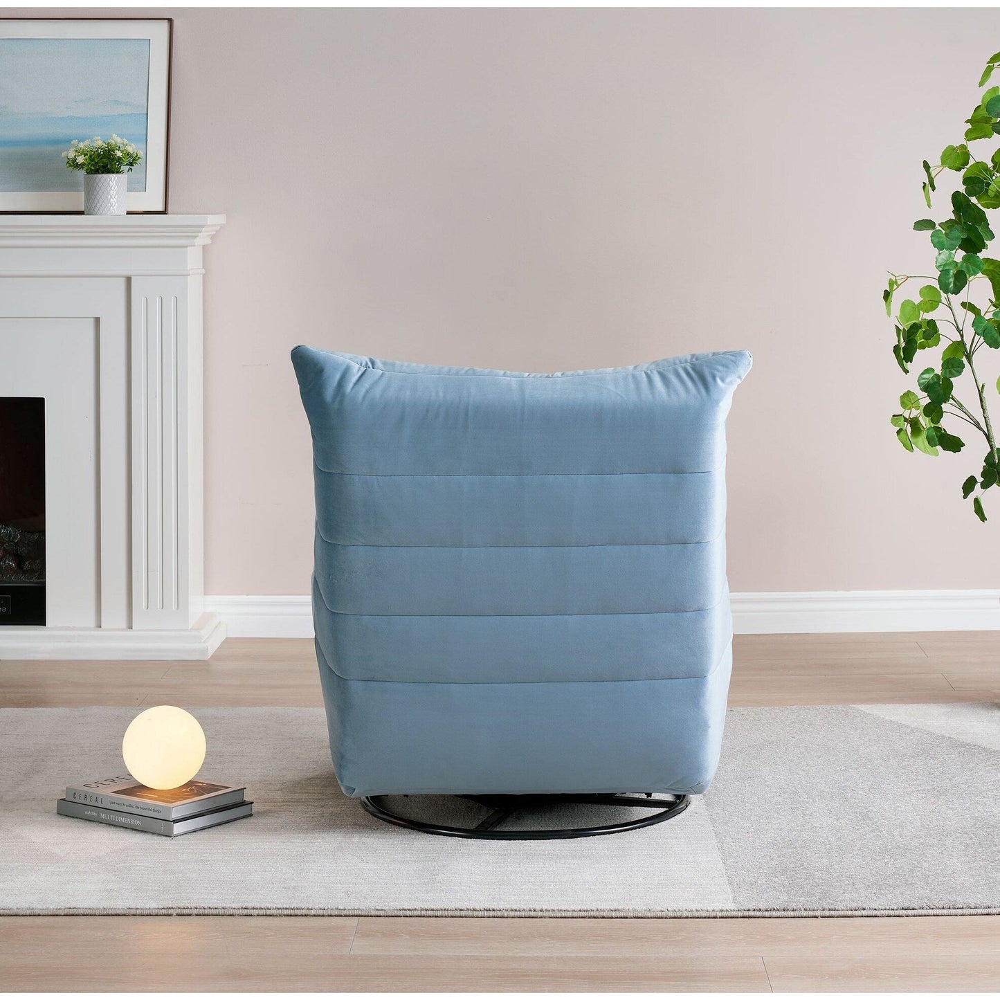 Canapé inclinable moderne en velours sans accoudoirs avec poche latérale et fonction d'inclinaison manuelle pour les petits espaces