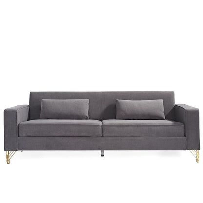 Canapé de salon moderne rembourré en velours