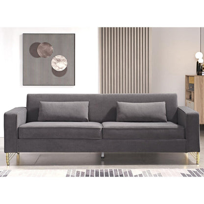 Canapé de salon moderne rembourré en velours