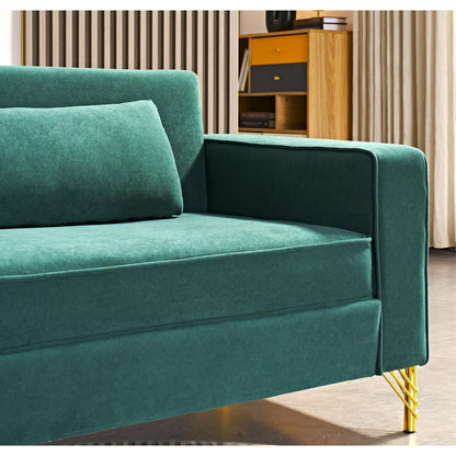 Canapé de salon moderne rembourré en velours