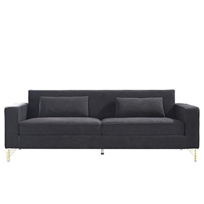 Canapé de salon moderne rembourré en velours