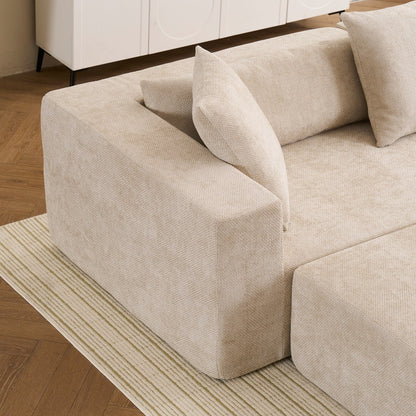Canapé modulaire 3 places Cloud Sofa avec chaise longue en L pour salon chambre