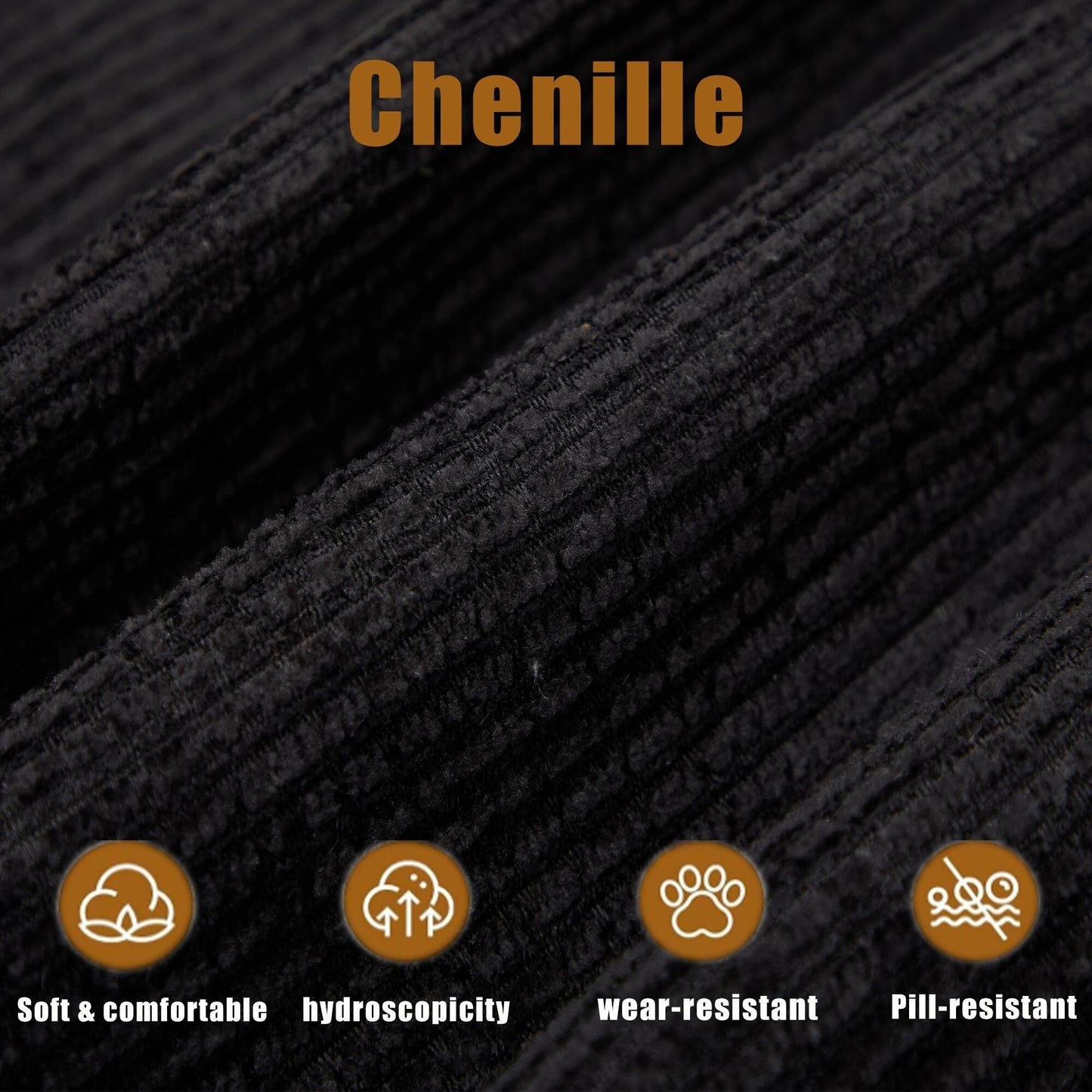 Canapé-lit convertible modulaire 5 pièces avec pouf et oreillers pour le salon