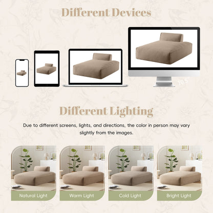 Canapé-lit modulaire de 72 pouces entièrement compressé avec design sans cadre pour salon, aucun assemblage requis