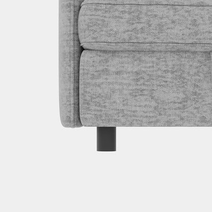 Canapé modulaire en tissu sans accoudoirs, convertible, sectionnel, avec rangement dissimulé, pour salon