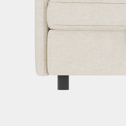 Canapé modulaire en tissu sans accoudoirs, convertible, sectionnel, avec rangement dissimulé, pour salon