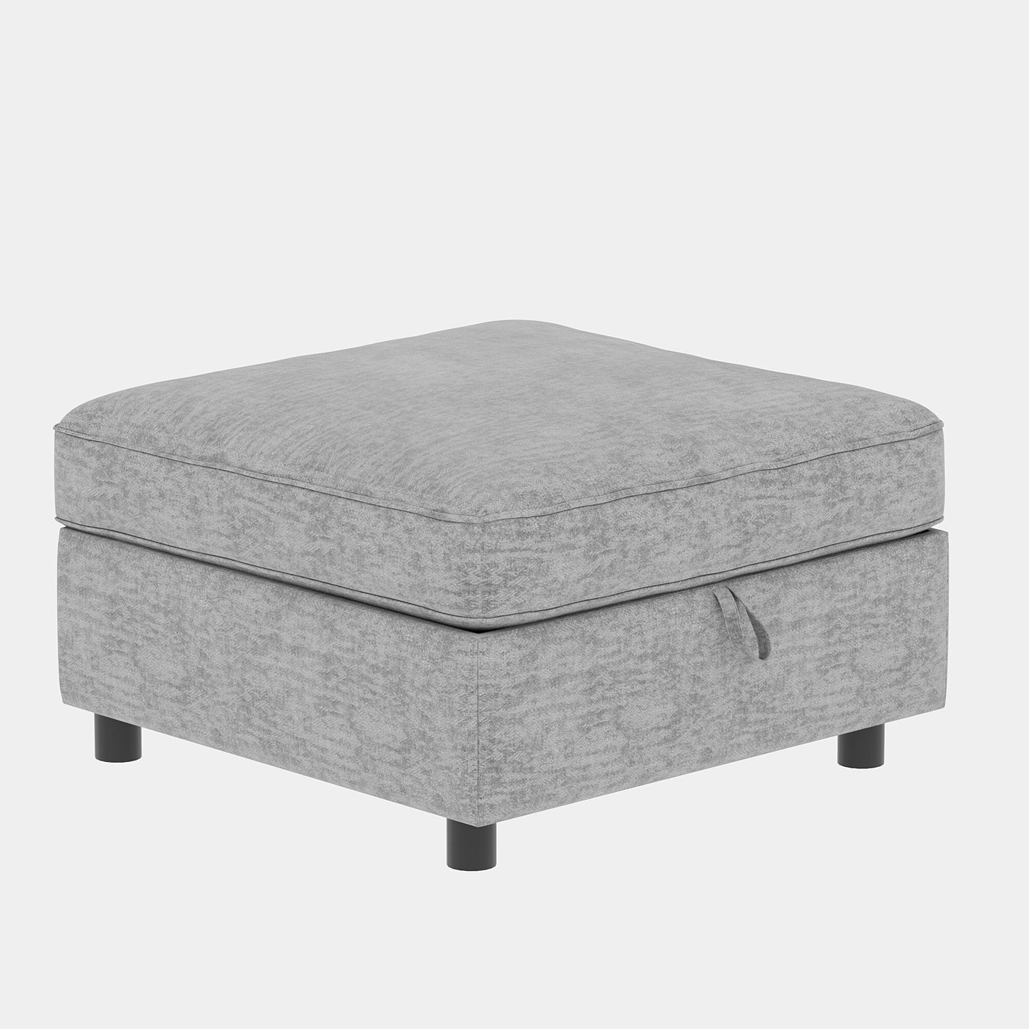 Canapé-lit convertible modulaire en tissu avec rangement pour salon