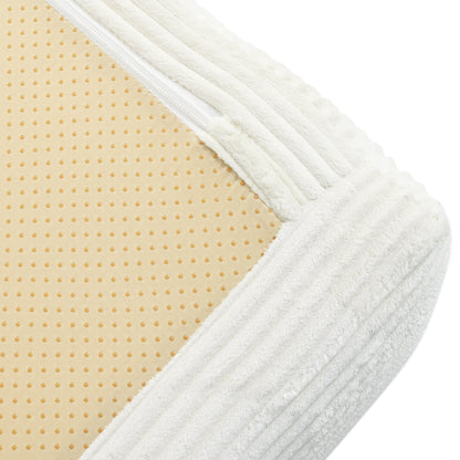 Canapé-lit modulaire en velours côtelé en forme de L, convertible, sectionnel, 4 places, avec coussins compensés, pour salon ou appartement