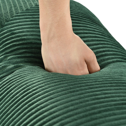 Canapé-lit modulaire en velours côtelé en forme de L, convertible, sectionnel, 4 places, avec coussins compensés, pour salon ou appartement