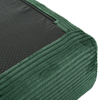 Canapé-lit modulaire en velours côtelé en forme de L, convertible, sectionnel, 4 places, avec coussins compensés, pour salon ou appartement