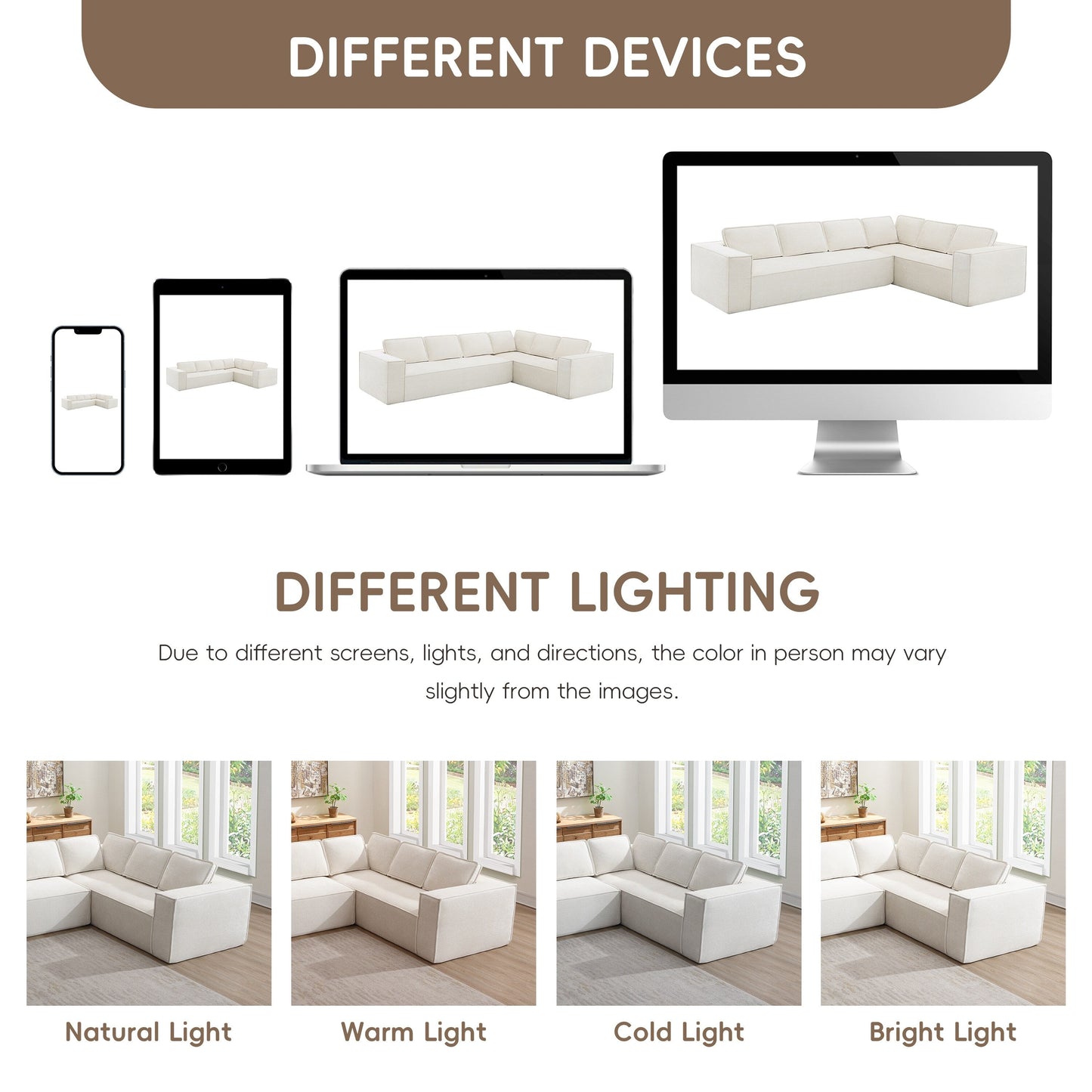 Canapé sectionnel modulaire, ensemble de canapés 6 places en chenille infroissable, combinaison gratuite 2 pièces, ensemble de canapés nuage en forme de L moderne