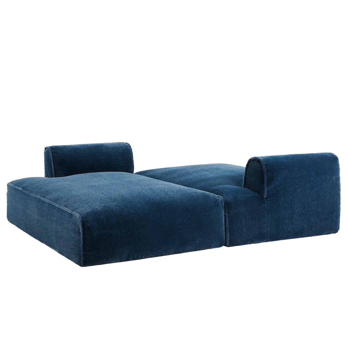 Canapé sectionnel modulaire, entièrement compressé, spacieux canapé-lit rempli de mousse pour salon, design adapté aux personnes âgées