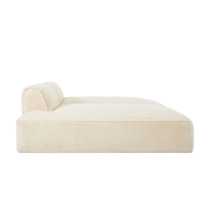 Canapé sectionnel modulaire, entièrement compressé, spacieux canapé-lit rempli de mousse pour salon, design adapté aux personnes âgées