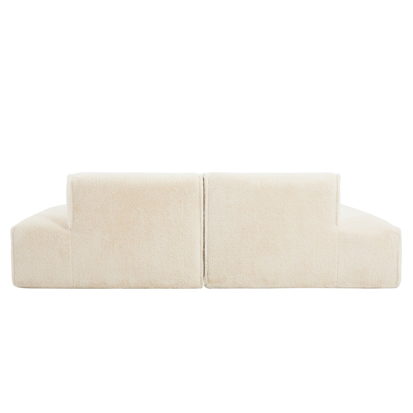 Canapé sectionnel modulaire, entièrement compressé, spacieux canapé-lit rempli de mousse pour salon, design adapté aux personnes âgées