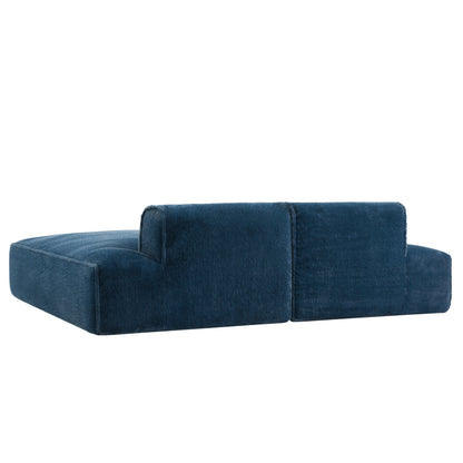 Canapé sectionnel modulaire, entièrement compressé, spacieux canapé-lit rempli de mousse pour salon, design adapté aux personnes âgées