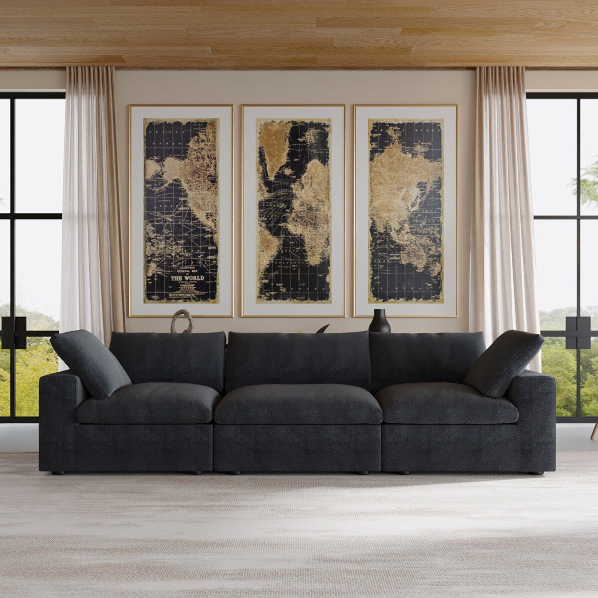 Canapés sectionnels modulaires pour salon, canapé convertible