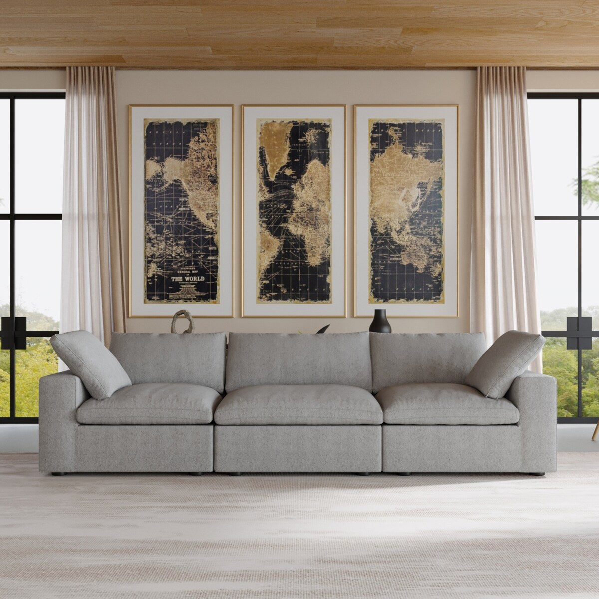 Canapés sectionnels modulaires pour salon, canapé convertible