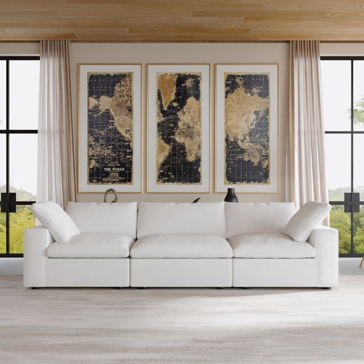 Canapés sectionnels modulaires pour salon, canapé convertible