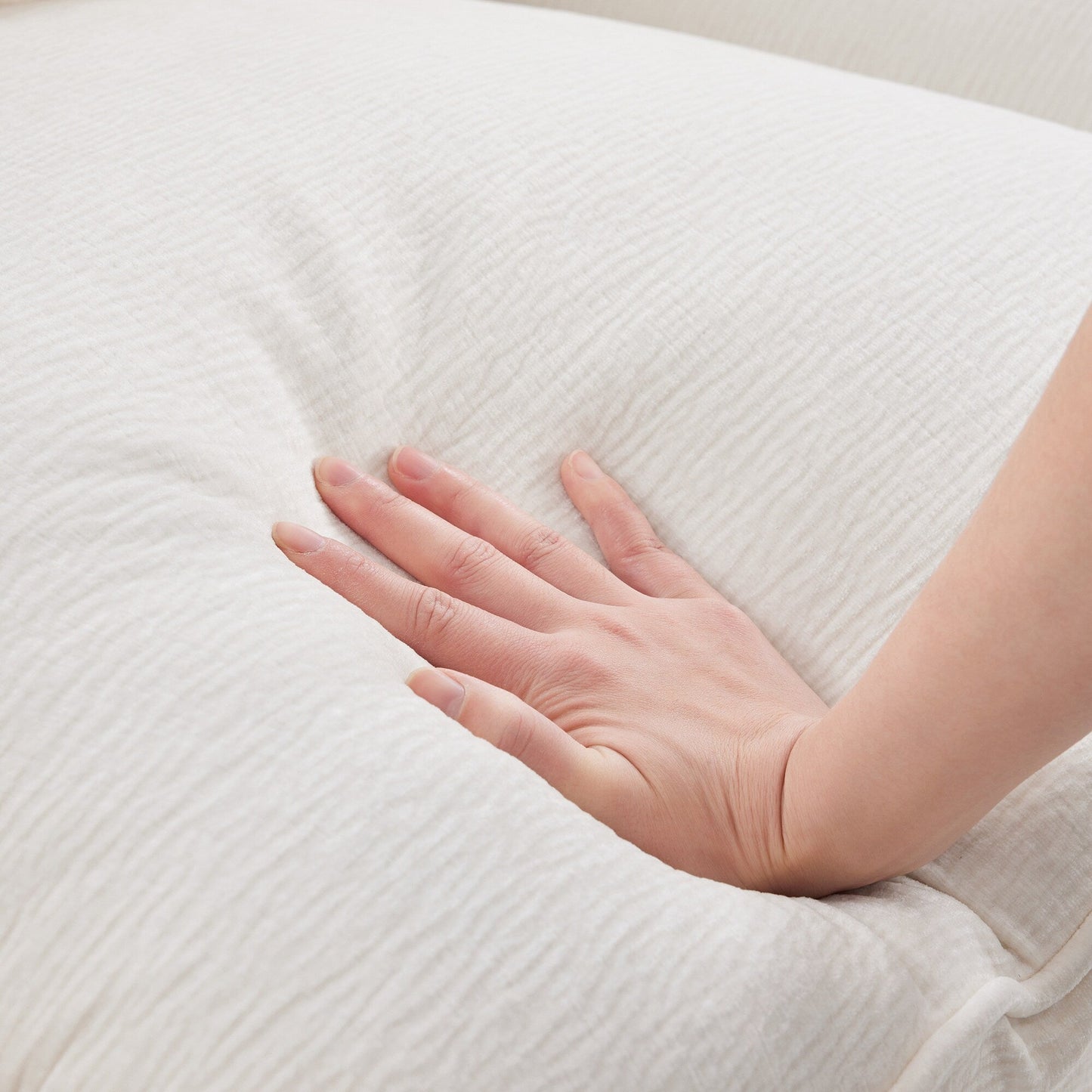 Canapé modulable, ensemble de canapés sectionnels 4 places en chenille avec 2 coussins inclus, à combiner librement