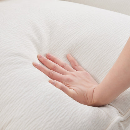 Canapé modulable, ensemble de canapés sectionnels 4 places en chenille avec 2 coussins inclus, à combiner librement