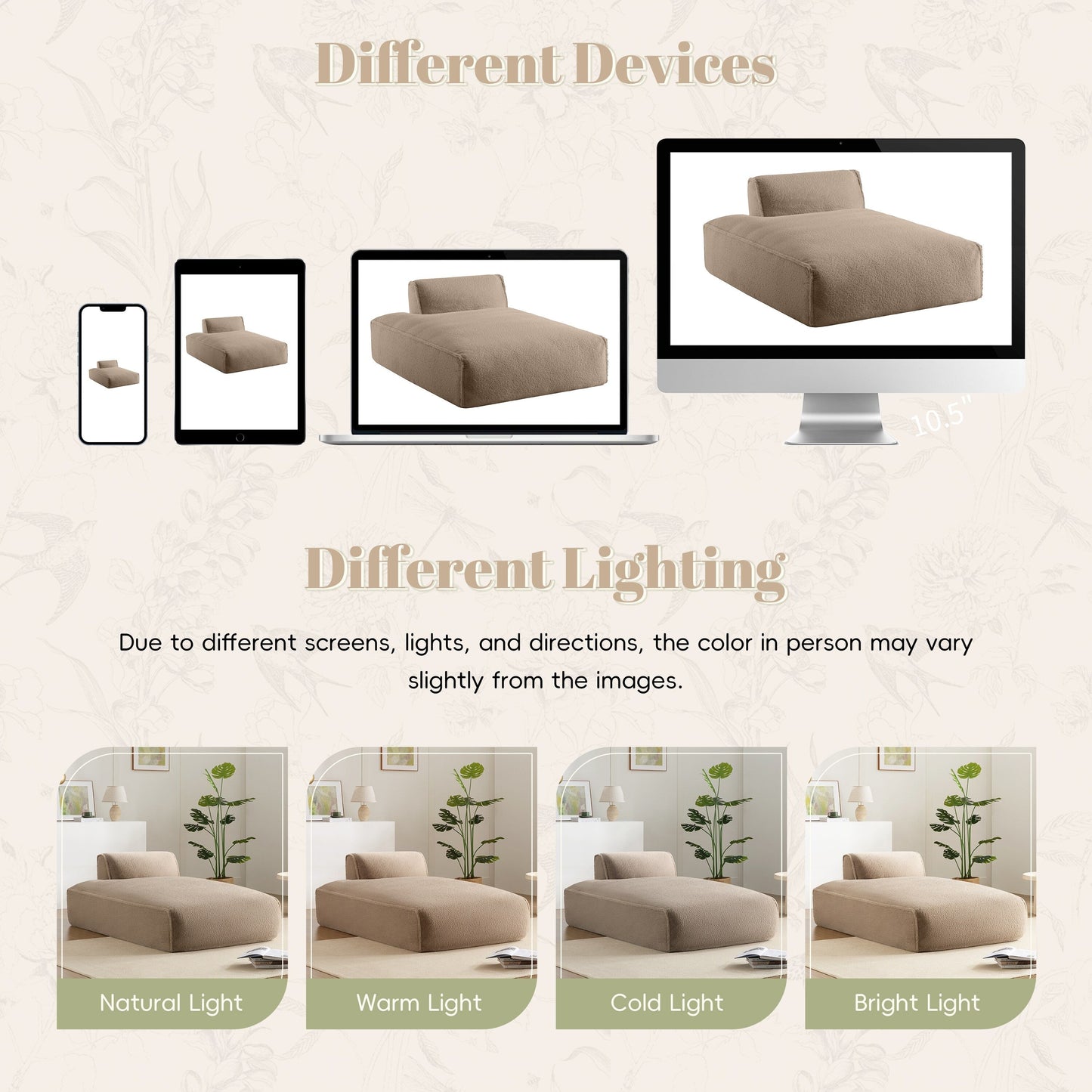 Canapé modulable, entièrement compressé, spacieux, rempli de mousse, pour salon, design adapté aux personnes âgées et aux bébés