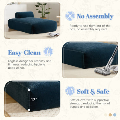 Canapé modulable, entièrement compressé, spacieux, rempli de mousse, pour salon, design adapté aux personnes âgées et aux bébés