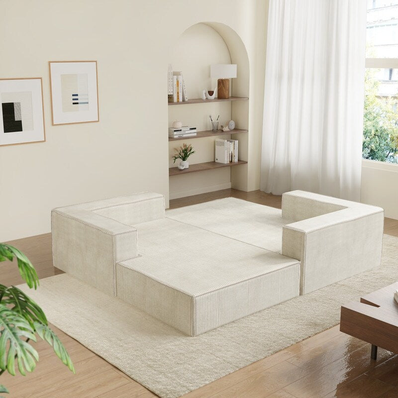 Canapés à compression en velours côtelé Module