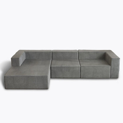 Canapés de compression de luxe en velours côtelé Module