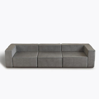 Canapés de compression trois places en velours côtelé Module