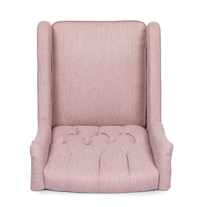 Fauteuil inclinable pivotant capitonné contemporain Mohaven par Christopher Knight Home