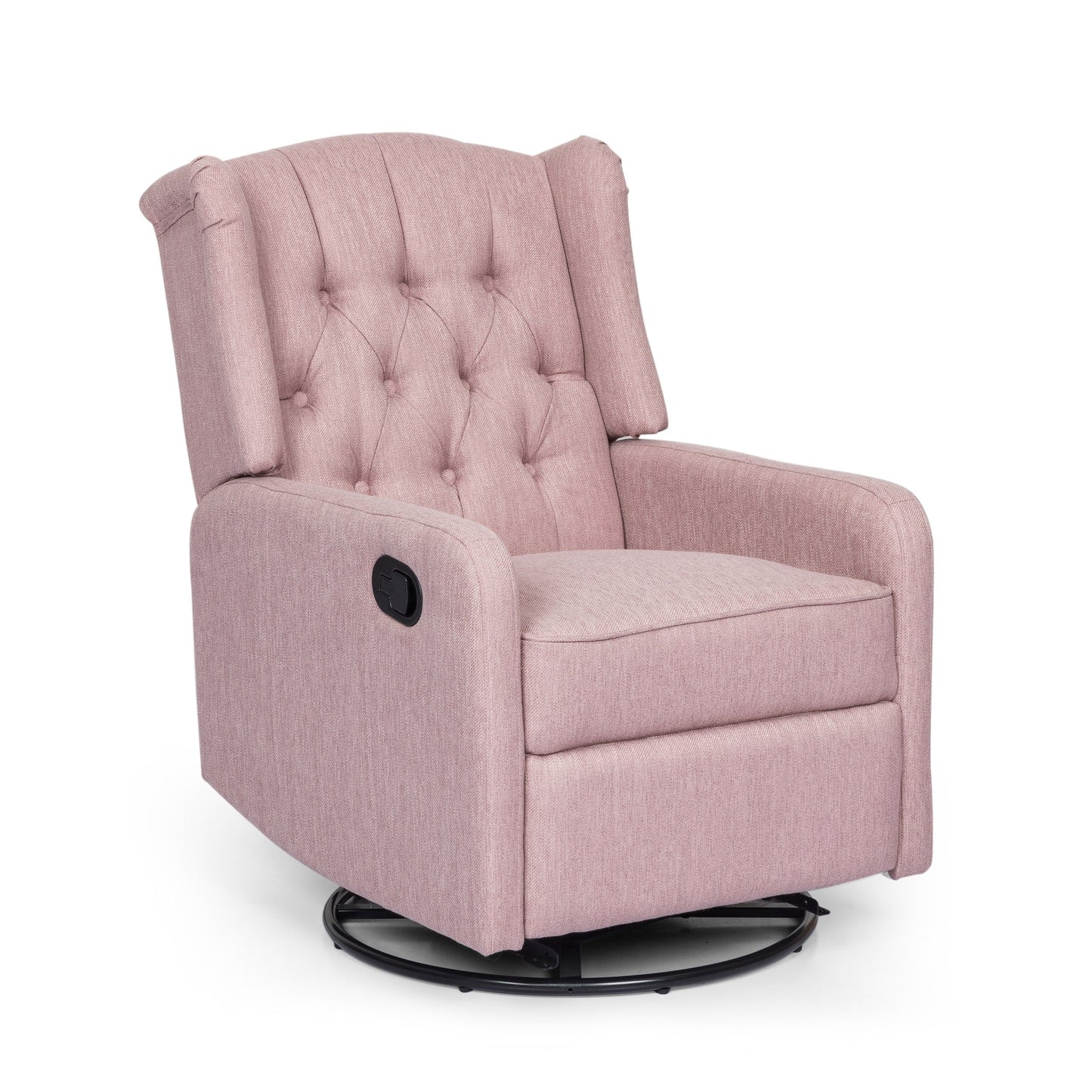 Fauteuil inclinable pivotant capitonné contemporain Mohaven par Christopher Knight Home