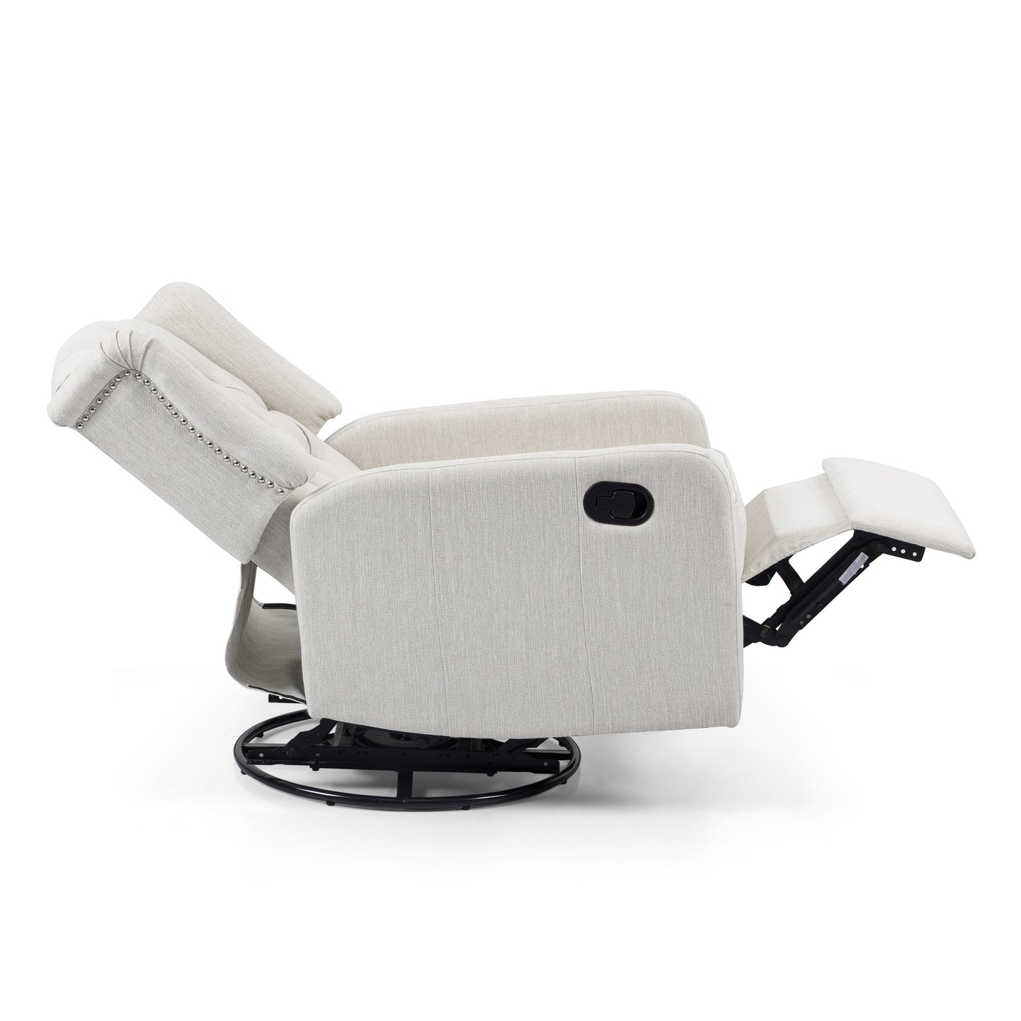 Fauteuil inclinable pivotant capitonné contemporain Mohaven par Christopher Knight Home