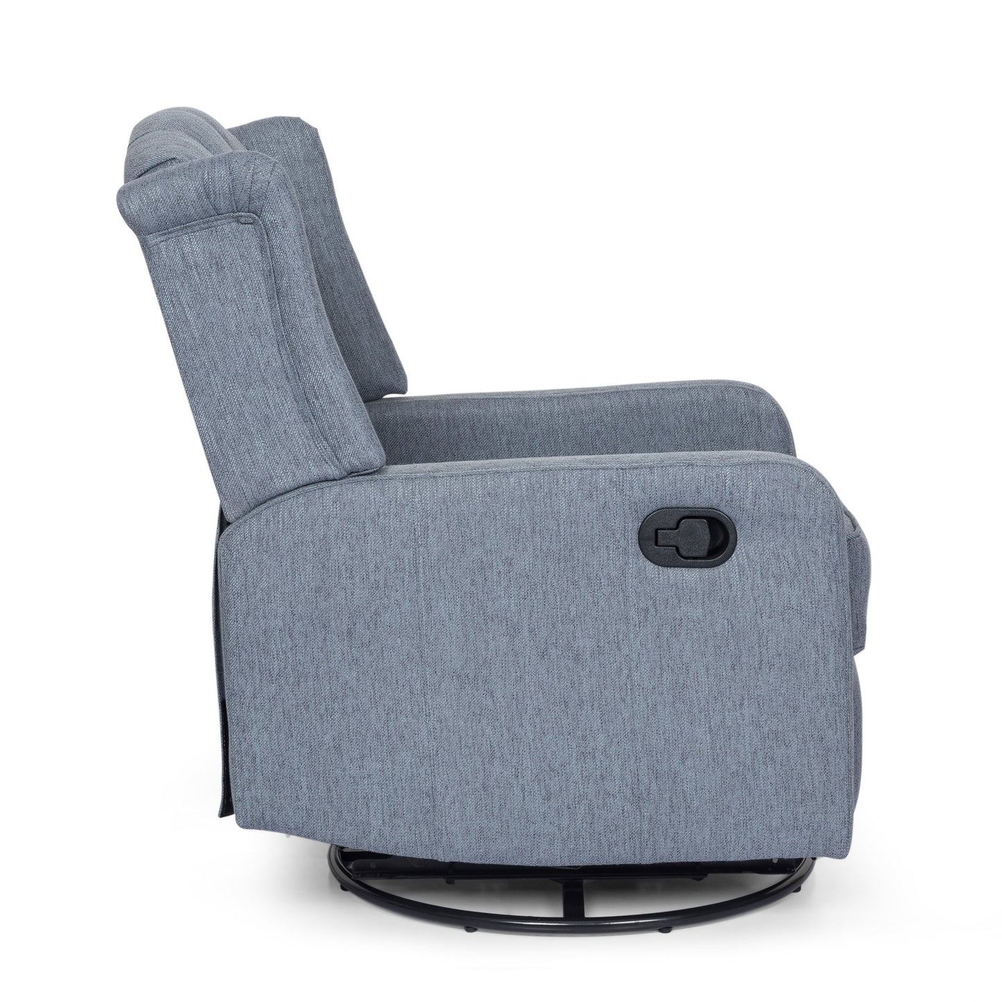 Fauteuil inclinable pivotant capitonné contemporain Mohaven par Christopher Knight Home