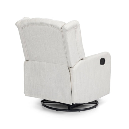 Fauteuil inclinable pivotant capitonné contemporain Mohaven par Christopher Knight Home