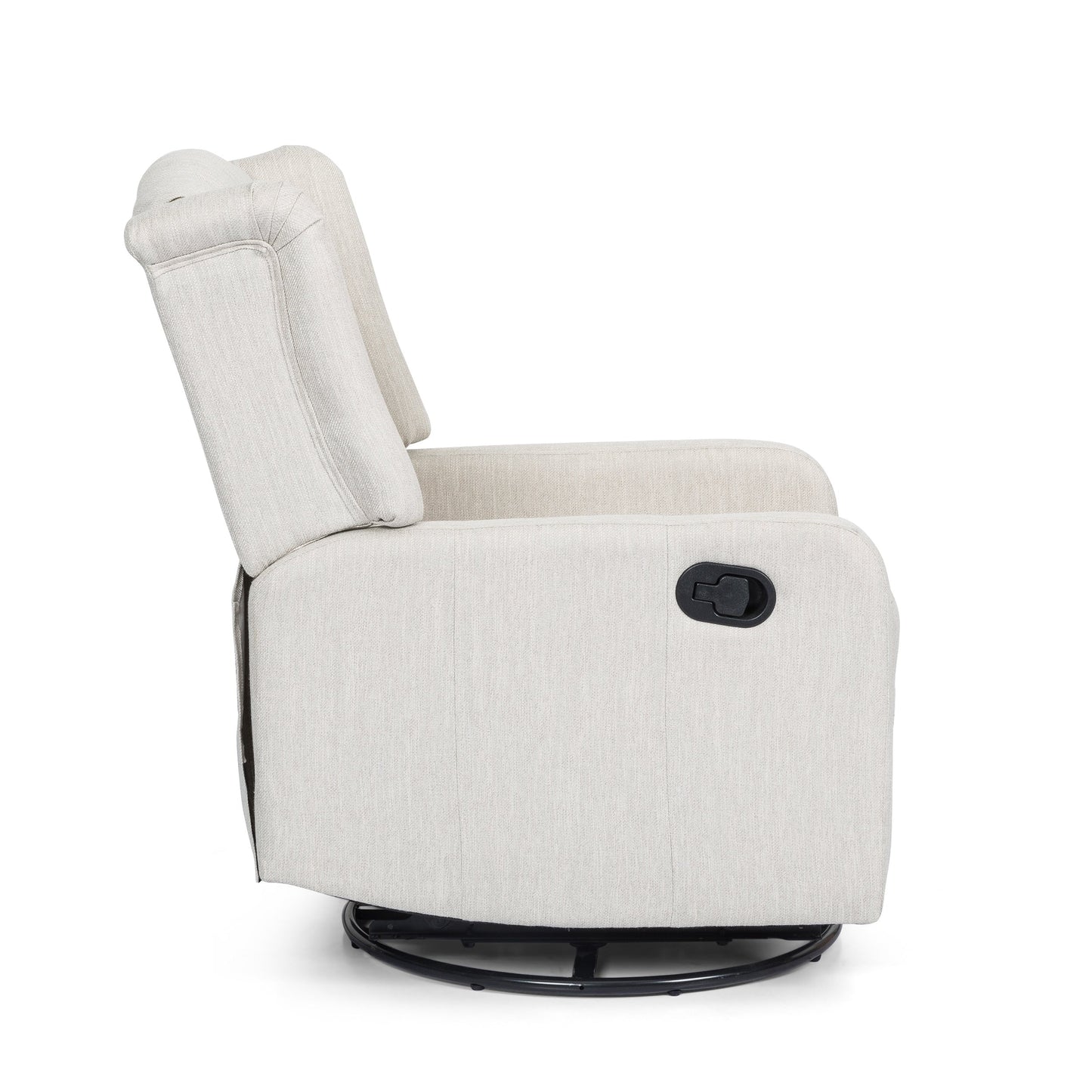 Fauteuil inclinable pivotant capitonné contemporain Mohaven par Christopher Knight Home