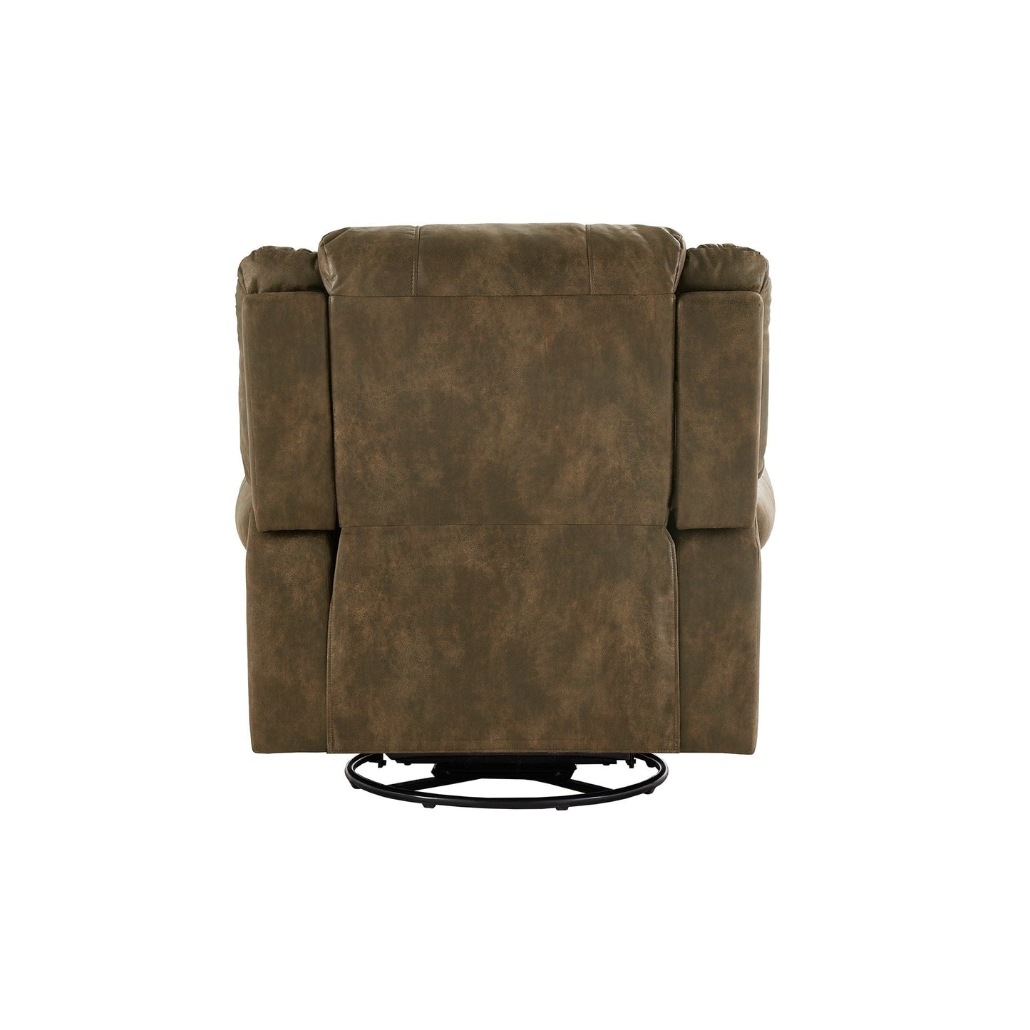 Fauteuil inclinable pivotant à clous Monroe en microfibre polie par iNSPIRE Q Classic