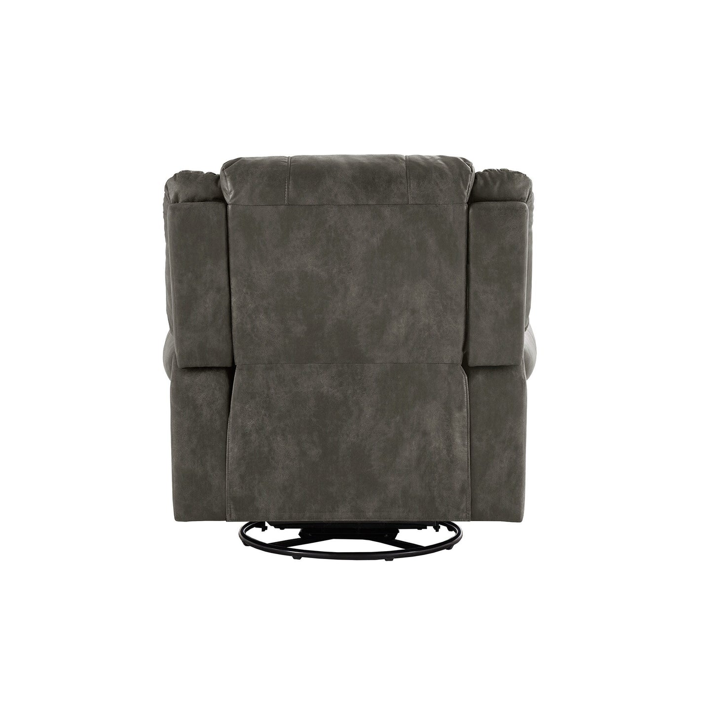 Fauteuil inclinable pivotant à clous Monroe en microfibre polie par iNSPIRE Q Classic