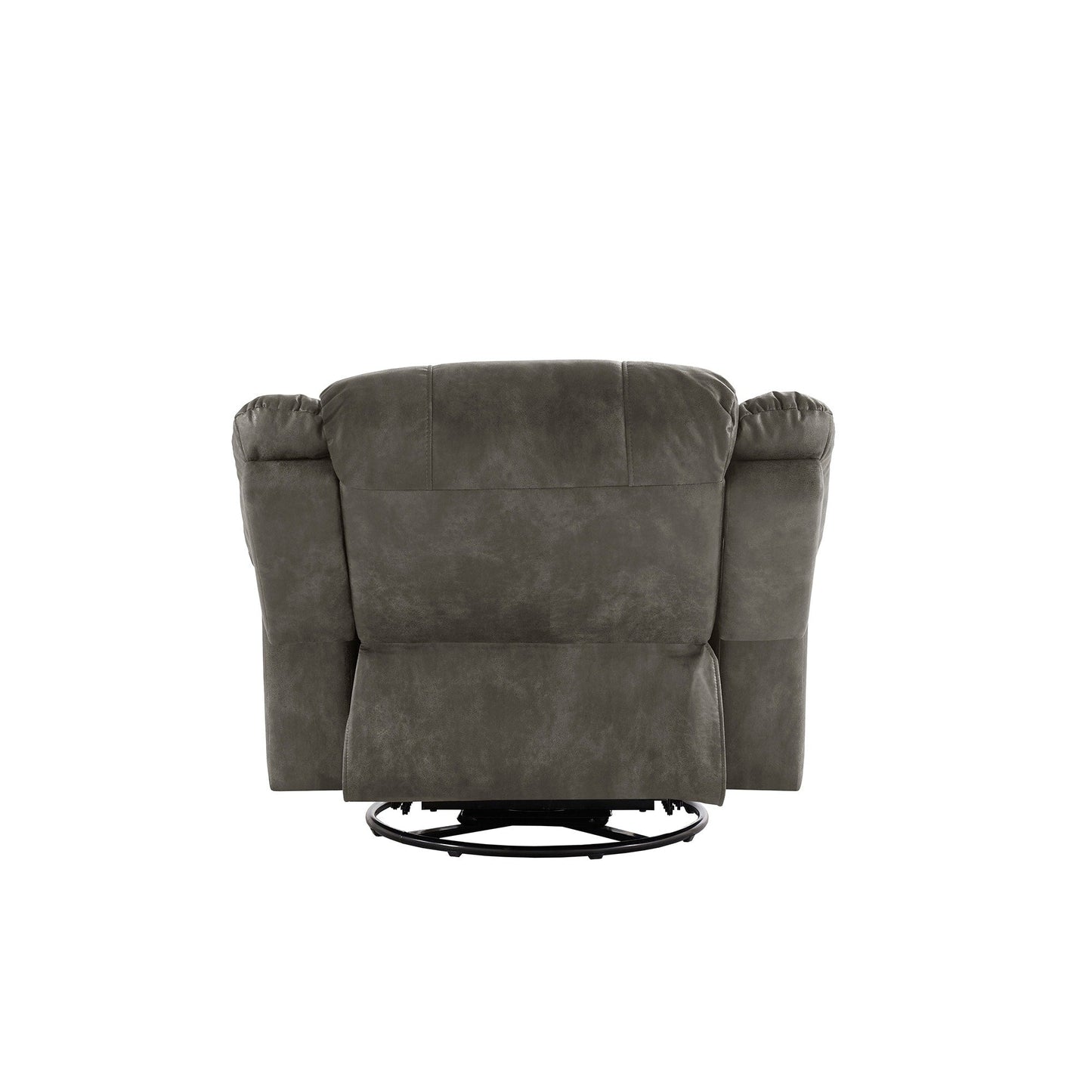Fauteuil inclinable pivotant à clous Monroe en microfibre polie par iNSPIRE Q Classic