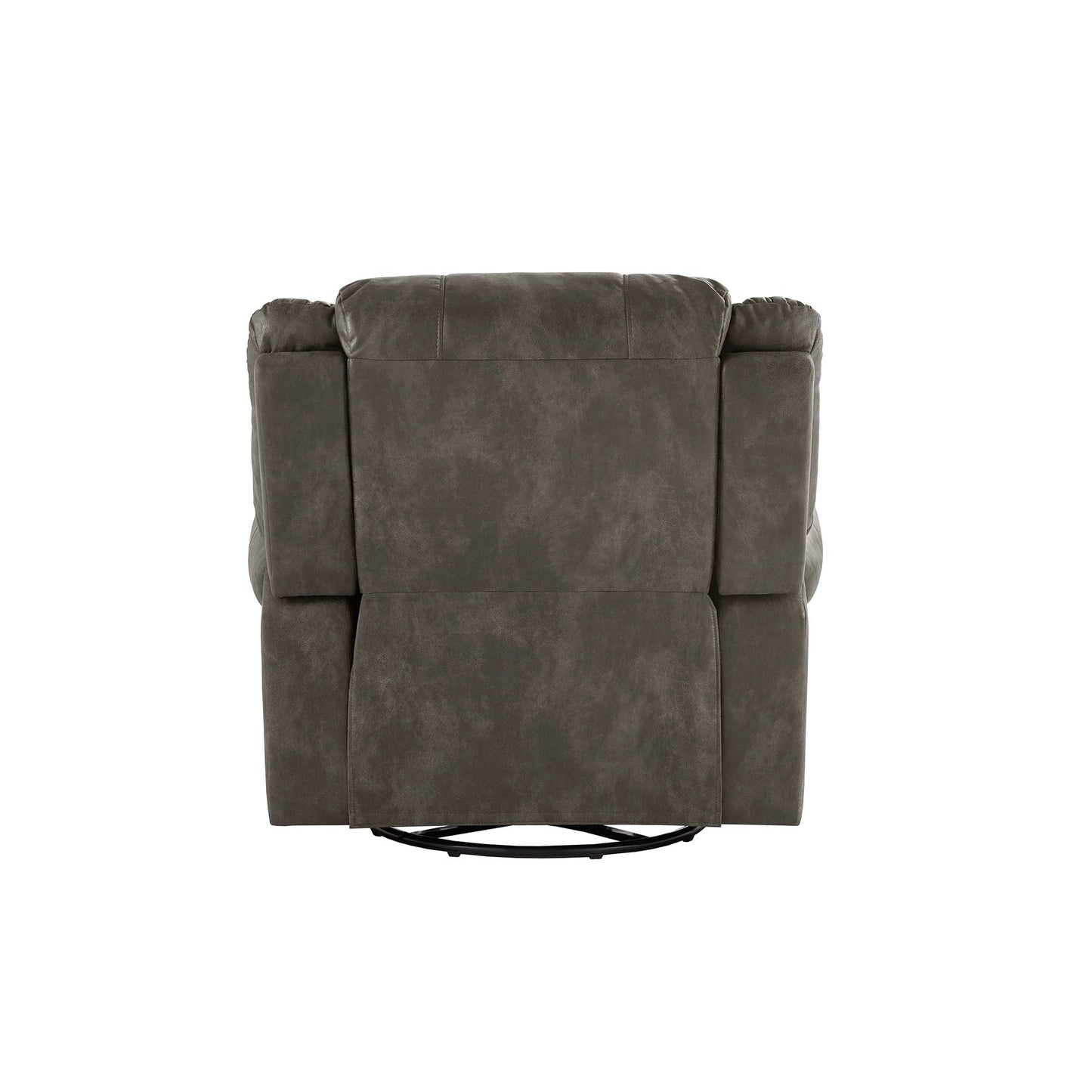 Fauteuil inclinable pivotant à clous Monroe en microfibre polie par iNSPIRE Q Classic