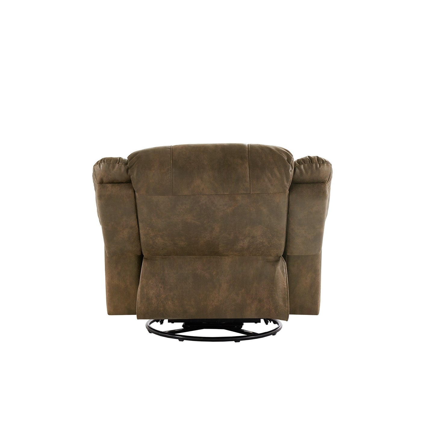 Fauteuil inclinable pivotant à clous Monroe en microfibre polie par iNSPIRE Q Classic
