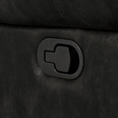 Fauteuil inclinable pivotant à clous Monroe en microfibre polie par iNSPIRE Q Classic