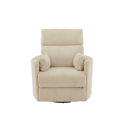 Fauteuil inclinable pivotant manuel Montclair en velours côtelé par iNSPIRE Q Classic