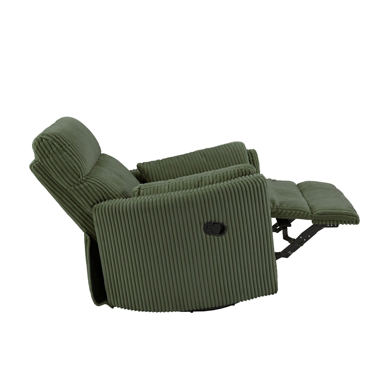Fauteuil inclinable pivotant manuel Montclair en velours côtelé par iNSPIRE Q Classic