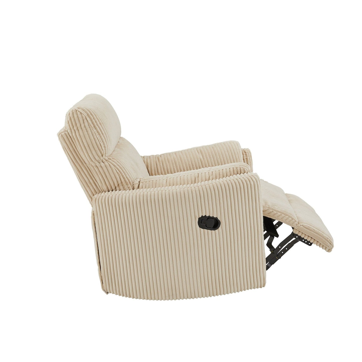 Fauteuil inclinable pivotant manuel Montclair en velours côtelé par iNSPIRE Q Classic