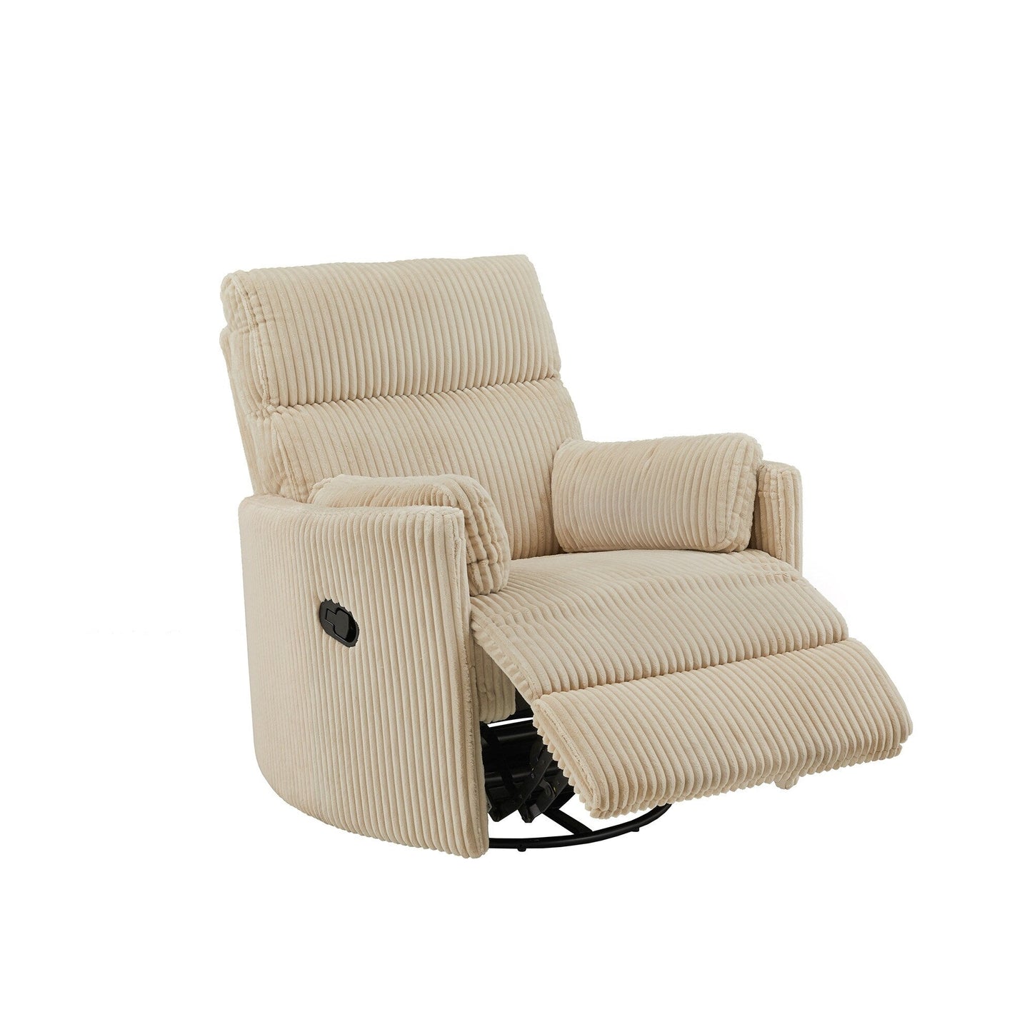 Fauteuil inclinable pivotant manuel Montclair en velours côtelé par iNSPIRE Q Classic
