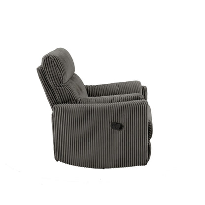 Fauteuil inclinable pivotant manuel Montclair en velours côtelé par iNSPIRE Q Classic