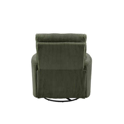 Fauteuil inclinable pivotant manuel Montclair en velours côtelé par iNSPIRE Q Classic